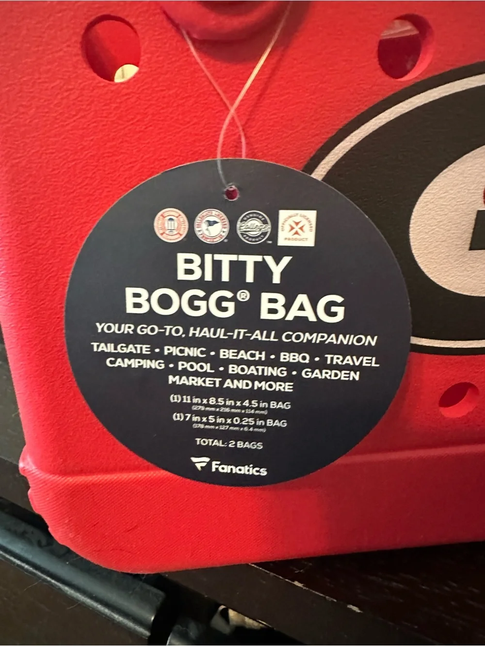 Bag Bitty Tote - Red Georgia Bulldogs